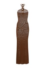 Halter Knitted  Maxi Dress