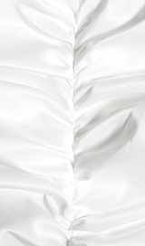 TUBE TOP PLEATED SKIRT IN IVORY Dresses styleofcb 