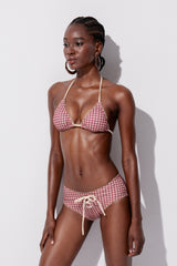 Yishak Grid Halter Neck Swimwear