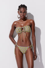 Ylva Print Strapless Swimwear