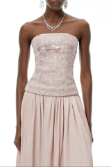 yvonne Off Shoulder Ruched Maxi Dress in pink