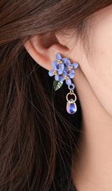 Dulcinea Blue Flower Earrings