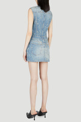 Tunic Mini Dress in Blue