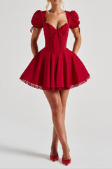 Annie Mini Dress - Red