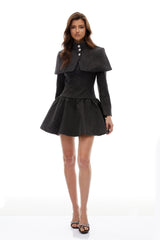 Hawthy Polka Dot Cape & Dress Set