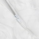 susanna 3D Flower Applique maxi Dress in white