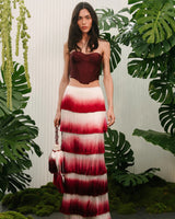 ashley Gradient Fringe Corset Two Piece Bandage Set