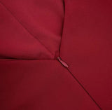 zenobia shawl slit maxi dress in red