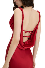 gwendolyn corset bodycon mermaid maxi dress in red