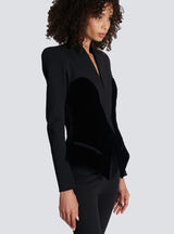 josephine Slim-fitting bustier jacket in black