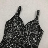 Crystal Velvet Singlet maxi dress in midnight black