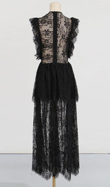 Tiered Lace Maxi Dress