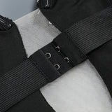 vivien off-shoulder sequin prom maxi dress in black