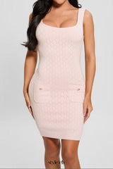 victoria sweater mini dress in pink