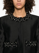 michaelia rhinestones embellished jacket in black
