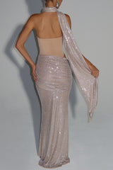 beverly Maxi Dress - Nude