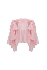 Pink Off Shoulder Mini Dress & Shorts Set