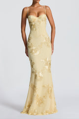 Nefertiti Maxi Dress - Lemon