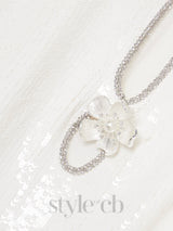 EDEN WHITE EMBELLISHED CUTOUT SEQUINED TULLE MINI DRESS