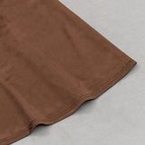 SATIN CORSET SPLIT MAXI DRESS IN BROWN DRESS styleofcb 