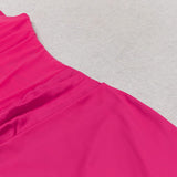 SATIN STRAPY COREST DRESS IN RED-styleofcb