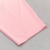 SATIN STRAPY SPLIT MIDI DRESS IN PINK-styleofcb