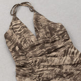 OFF SHOULDER MAXI STRIPE DRESS IN BROWN DRESS styleofcb 