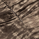 OFF SHOULDER MAXI STRIPE DRESS IN BROWN DRESS styleofcb 