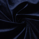 VELVET HOLLOWED OUT V-NECK DRESS IN DARK BLUE styleofcb 