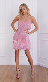 TASSEL FEATHER MINI DRESS Dressers styleofcb 