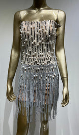 STRAPLESS MIDI DRESS IN WHITE Dresses styleofcb 