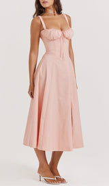 BABY PINK BUSTIER SUNDRESS styleofcb 