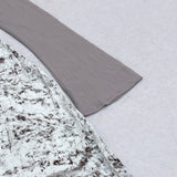 PERSPECTIVE VELVET BREAST TOP SUIT IN SILVER GRAY styleofcb 