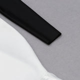 SPLICING LONG SLEEVES MIDI DRESS styleofcb 