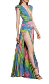 MIXED FLORA SLEEVELESS MAXI DRESS DRESS styleofcb 