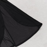 LACE BANDEAU RUCHED DRESS IN BLACK DRESS styleofcb 