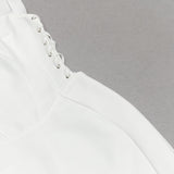 STRAPY HIP WRAP MIDI DRESS IN WHITE-styleofcb