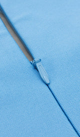 ONE SHOULDER BODYCON MIDI DRESS IN BLUE Dresses styleofcb 