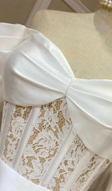 STRAPLESS LACE MIDI DRESS Dresses styleofcb 