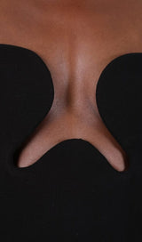 THEODORA BLACK MAXI BANDAGE DRESS styleofcb 