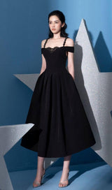 BANDAGE BACKLESS MAXI DRESS IN BLACK Dresses styleofcb 