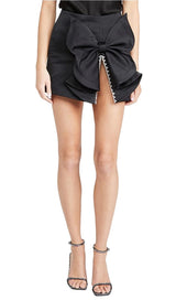 BLACK CRYSTAL BOW SKIRT Skirts styleofcb 
