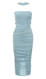 Copy of SATIN SLEEVELESS MIDI DRESS IN MINT GREEN DRESS styleofcb 
