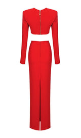 RED TWO PIECES BANDAGE SET styleofcb 