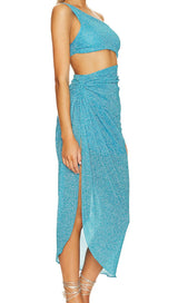 ONE SHOULDER SPARKLING SWIMSUIT styleofcb 