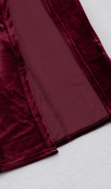 LONG SLEEVES RUCHED MIDI DRESS IN RED Dresses styleofcb 