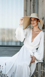 SLIPPERY MAXI DRESS IN WHITE styleofcb 