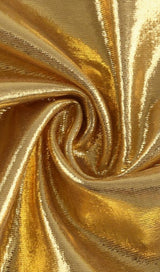 ONE SHOULDER RUCHED MINI DRESS IN GOLD Dresses styleofcb 