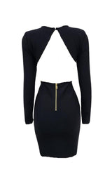 BANDAGE PARTY MINI DRESS IN BLACK styleofcb 