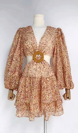 CABLE PRINTED MINI DRESS Dresses styleofcb 